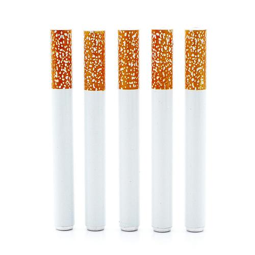 工厂批发香烟造型金属烟斗 78mm铝合金仿陶瓷烟管smoking pipe